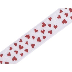 Motif de coeurs organza