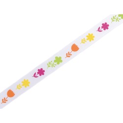 Ruban fleurs couleurs