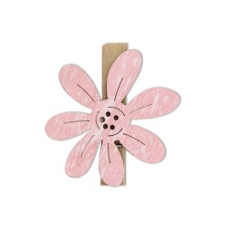 Pinces Fleur rose