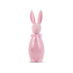 Lapin floqué rose