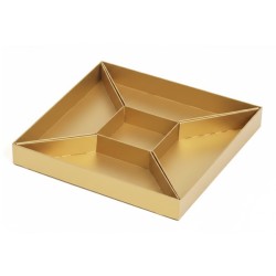 Boîte à compartiments or