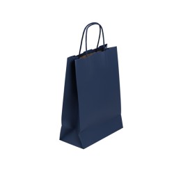 Sac papier bleu foncé