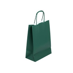 Sac papier vert foncé
