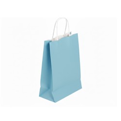 Sac papier bleu clair