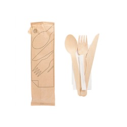 Set couverts en bois,...