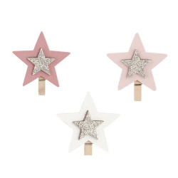 Set 12 pinces étoiles 3...
