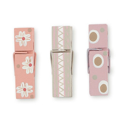 Set 12 pinces fleurs