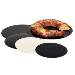 Support round noir-blanc