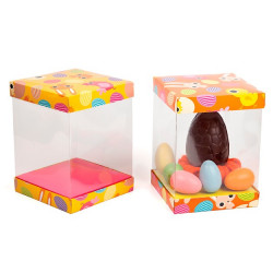 Boîte Pâques transparente