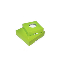 Socle vert pour boîte pâques