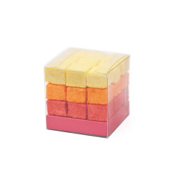 Socle rose pour cube...