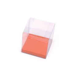 Socle orange pour cube...