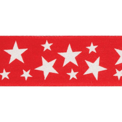 Ruban Starlit rouge 40mm - 20m