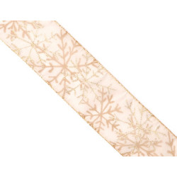 Ruban Shiny Crystal Or