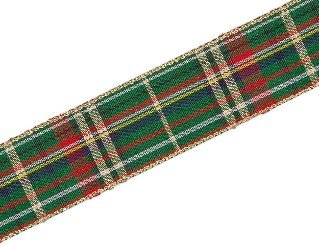 Furlanis - Ruban Tartan Classique, Tissu Italien - Amarante, 40 Mm X 20 M