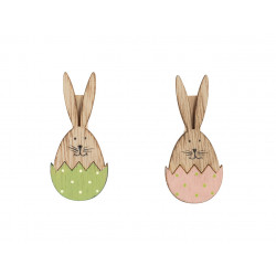 Set 6 pinces lapin coquille...