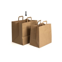 Sac papier avec anse plate