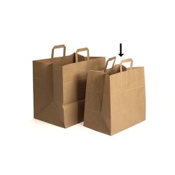 Sac papier avec anse plate